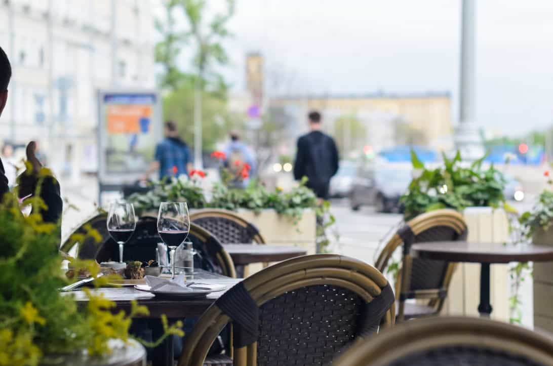 One local man has an ingenious solution to the outdoor dining rule