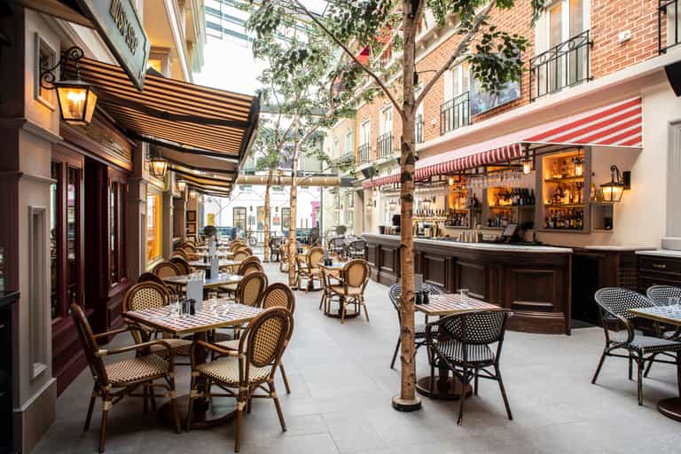 WIN dinner for four plus drinks at the Three Cents Paloma Garden party in Café en Seine